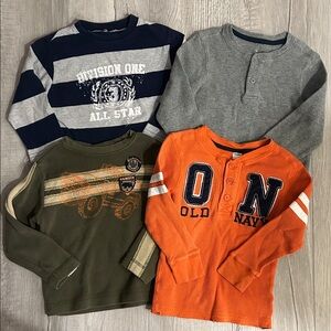 Toddler Boy’s Bundle of (4) Long Sleeve Shirts Sz 4T